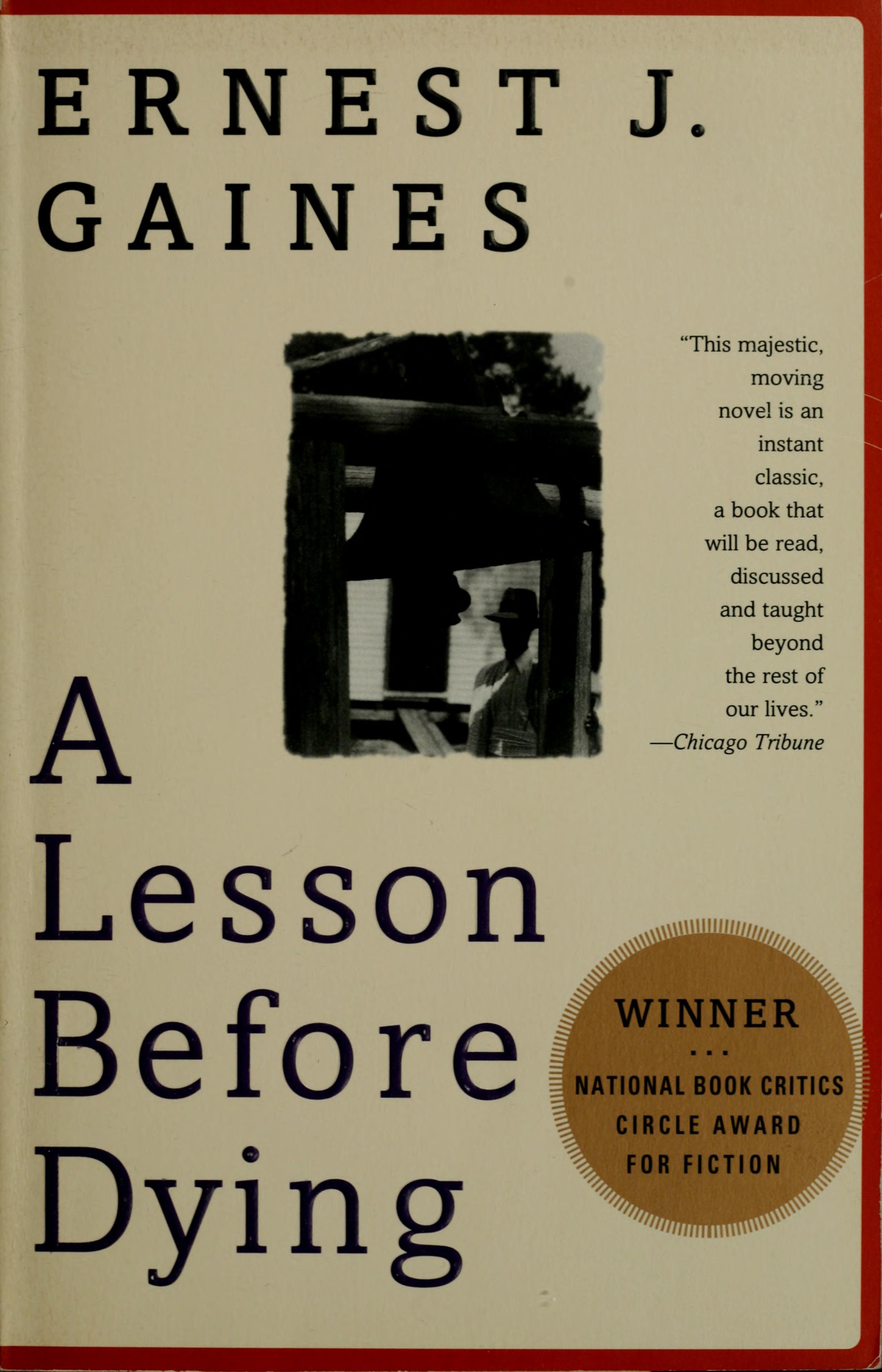 Cover of A Lesson Before Dying